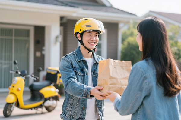 時(shí)尚與便捷的碰撞 女士外套素材與外賣(mài)遞送服務(wù)的創(chuàng)新融合